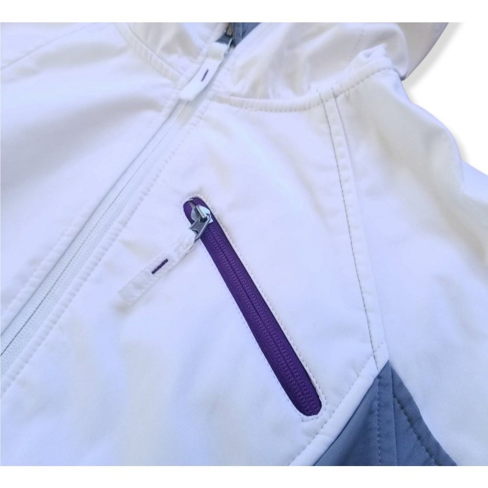 Free Tech Waterproof jacket hoodie white / gray size S - Picture 3 of 6